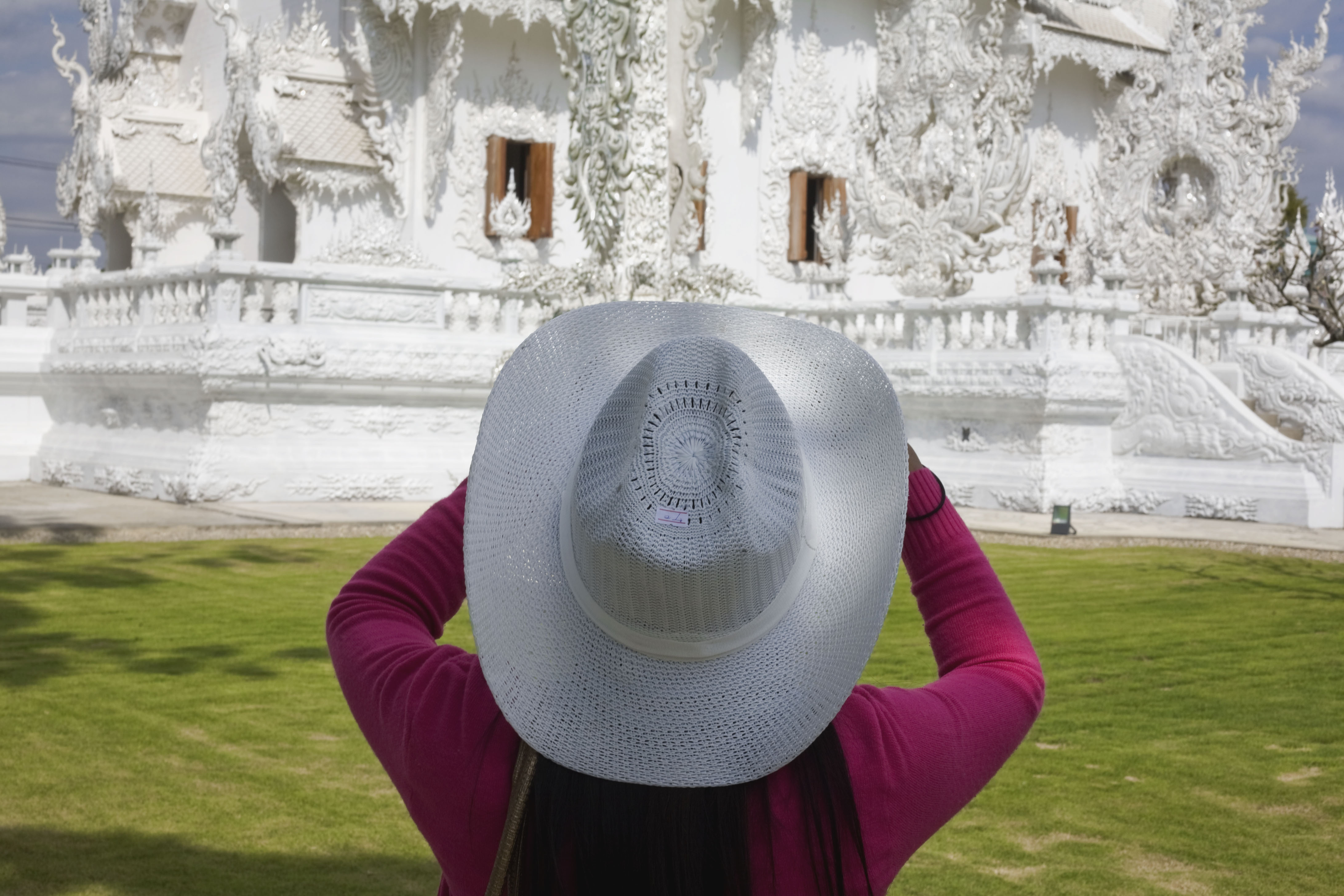 une touriste à Chiang Rai